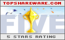 5 stars at Top Shareware!